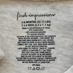 BODY - FIRST IMPRESSIONS - TALLE 3 A 6 MESES - MARRÓN MOTIVO CONEJO en internet