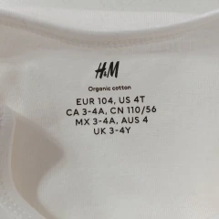 BODY - H&M - TALLE 4 AÑOS - BLANCO en internet