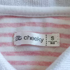 BODY MC - CHEEKY - TALLE 3 A 6 MESES - A RAYAS ROJO Y BLANCO en internet