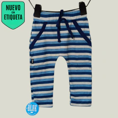 PANTALÓN - BLUE - TALLE 3 MESES - A RAYAS AZUL
