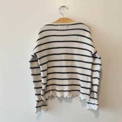 SWEATER - PIOPPA - TALLE 4 AÑOS - A RAYAS BLANCO Y AZUL en internet