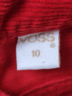 PANTALÓN - VOSS - TALLE 10 AÑOS - CORDEROY ROJO - PilchaGo