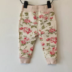 Imagen de PANTALÓN - LITTLE AKIABARA - TALLE 12 MESES - MANTECA MOTIVO FLORES