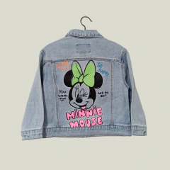 CAMPERA JEAN - ZARA - TALLE 2 AÑOS - CELESTE MOTIVO MINNIE MOUSE en internet