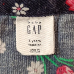 VESTIDO - GAP - TALLE 5 AÑOS - CORDEROY AZUL FLOREADO en internet