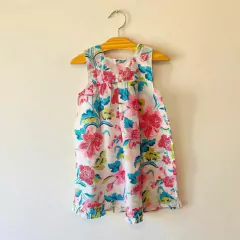 VESTIDO - BABY URB - TALLE 24 MESES - BLANCO FLOREADO - comprar online