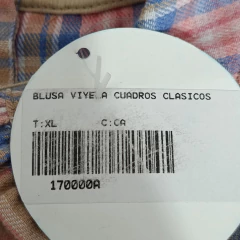 BLUSA - ADVANCED - TALLE 12 MESES - A CUADROS MARRÓN - comprar online