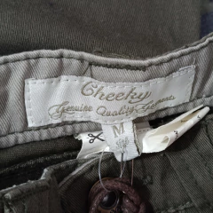 PANTALÓN - CHEEKY - TALLE 6 MESES - CARGO VERDE - tienda online