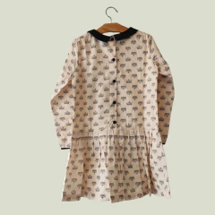 VESTIDO - LITTLE AKIABARA - TALLE 6 AÑOS - ROSA MOTIVO CORONAS en internet