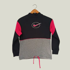 BUZO - NIKE - TALLE 8 AÑOS - NEGRO, GRIS Y ROSA