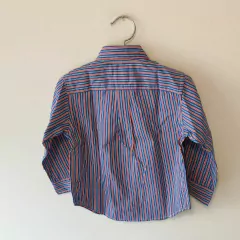 CAMISA ML - RALPH LAUREN - TALLE 18 MESES - A RAYAS AZUL VERDE Y ROJO - comprar online