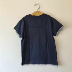 REMERA MC - GUESS - TALLE 7 AÑOS - AZUL CON LEYENDA - comprar online