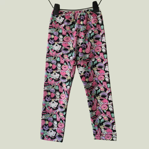 LEGGING - KALCE KIDS - TALLE 6 AÑOS - NEGRO MOTIVO VARIOS - comprar online