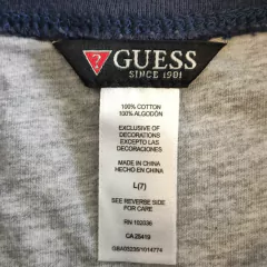 REMERA MC - GUESS - TALLE 7 AÑOS - AZUL CON LEYENDA en internet
