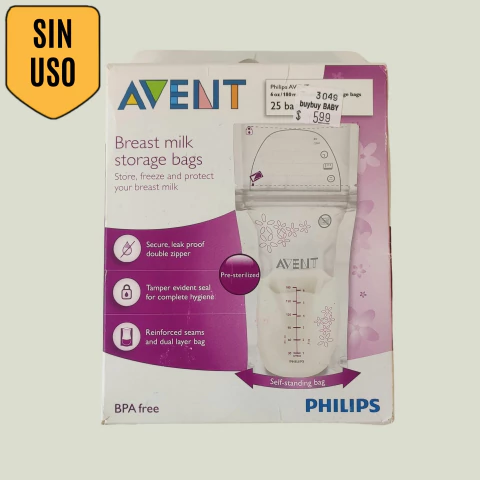 BOLSAS DE ALMACENAMIENTO DE LECHE MATERNA - PHILIPS - 24 UNIDADES - comprar online