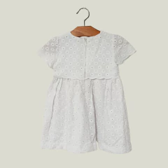 VESTIDO - MAGDALENA ESPOSITO - TALLE 6 MESES - BLANCO CON BRODERIE - comprar online