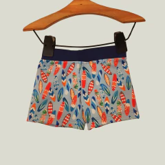 MALLA - TALLE 6 A 9 MESES - SHORT CELESTE MOTIVO TABLAS DE SURF en internet