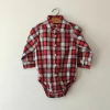 BODY CAMISA - CARTER´S - TALLE 12 MESES - A CUADROS ROJO - comprar online