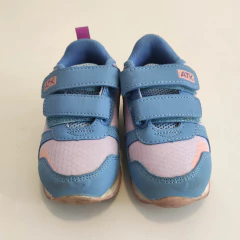 ZAPATILLAS - ATOMIK - TALLE AR 24 - CELESTE Y VIOLETA - PilchaGo