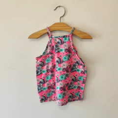 MUSCULOSA - PRIMARK - TALLE 2 A 3 AÑOS - ROSA MOTIVO FLORES en internet