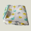 MANTA - IDEAL BABY - MEDIDAS CMS 100 X 100 - BLANCO MOTIVO PATITOS - comprar online