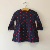 VESTIDO ML - LIITLE AKIABARA - TALLE 12 MESES - CORDEROY AZUL MOTIVO CORAZONES - comprar online