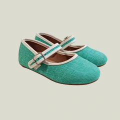 BALERINAS - LITTLE AKIABARA - TALLE AR 25 - VERDE