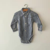 BODY CAMISA - CARTER'S - TALLE 6 MESES - A CUADROS AZUL - comprar online