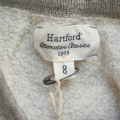 BUZO - HARTFORD - TALLE 8 AÑOS - GRIS MOTIVO LOBO - PilchaGo