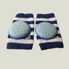 RODILLERAS PARA BEBÉS - BELLA TUNNO - TALLE 0 A 3 MESES - A RAYAS AZUL Y BLANCO en internet