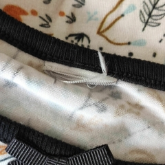 VESTIDO - TALLE 4 A 5 AÑOS - BLANCO MOTIVO HOJAS - PilchaGo