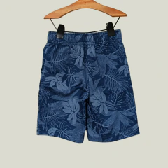 SHORT - OSHKOSH - TALLE 5 AÑOS - AZUL MOTIVO HOJAS en internet
