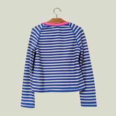 CONJUNTO - OSHKOSH - TALLE 5 AÑOS - SET X2 (REMERA DE AGUA Y BIKINI) A RAYAS AZUL Y ROSA en internet