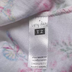 REMERA MC - UPSY DAISY - TALLE 1 A 2 AÑOS - BLANCO FLOREADO en internet
