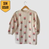 BUZO - LITTLE AKIABARA - TALLE 8 AÑOS - BEIGE MOTIVO TULIPANES - comprar online