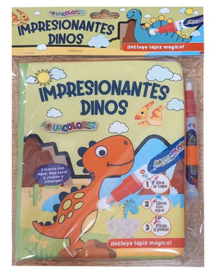 IMPRESIONANTES DINOS. AQUACOLORES