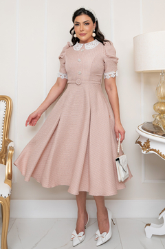 Vestido Midi Ana Sophia na internet