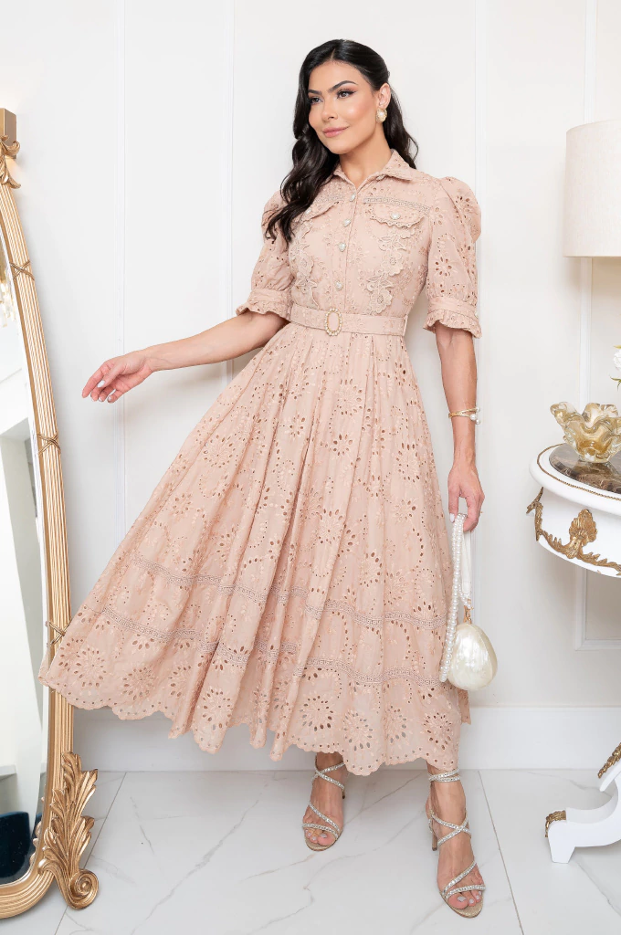 Vestido Midi Ariadne Nude