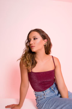 Body Lurex Sofia - Bordô na internet