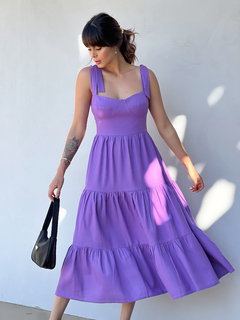 Vestido Pétala - Roxo