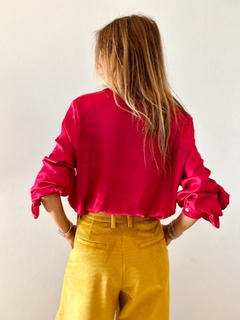 BLUSA NIZA SEDA CIRUELA - brenda shedden