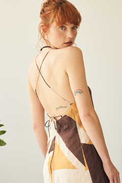 VESTIDO AGRA OCRE - tienda online