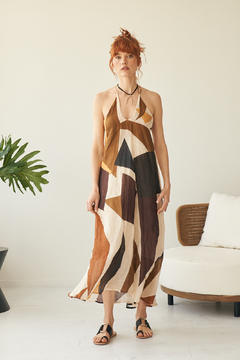 Imagen de VESTIDO AGRA OCRE
