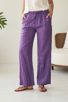PANTALON MORO LINO VIOLETA - tienda online