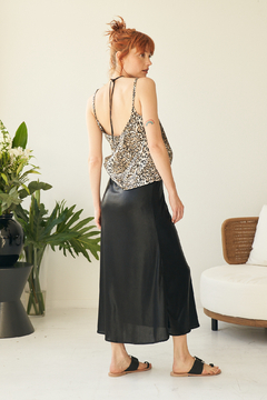 FALDA SANDY NEGRO METALIZADO - comprar online