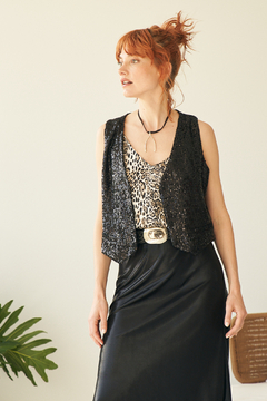 CHALECO DISCO NEGRO