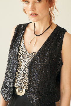 CHALECO DISCO NEGRO - brenda shedden