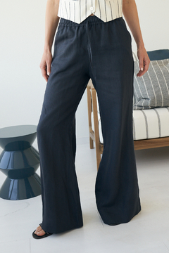 PANTALON CRETA LINO GRAFITO en internet