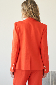 BLAZER EMILY LINO CORAL - brenda shedden