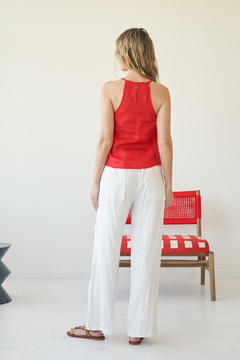 PANTALON MORO LINO BLANCO - comprar online